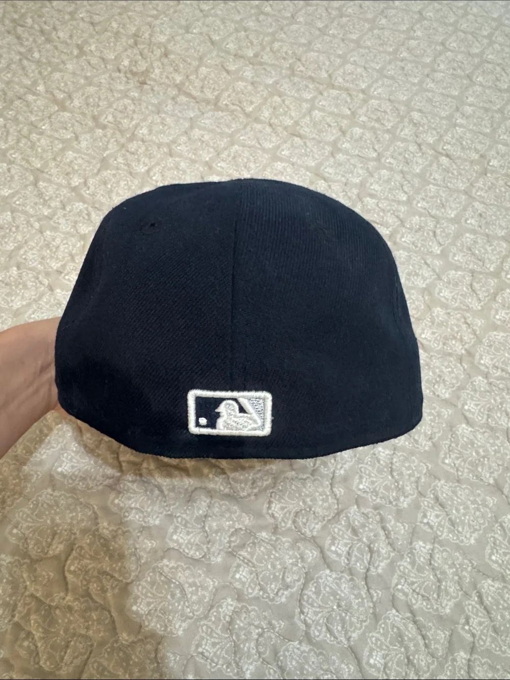 New Era Black Cap with White NY Embroidered Logo